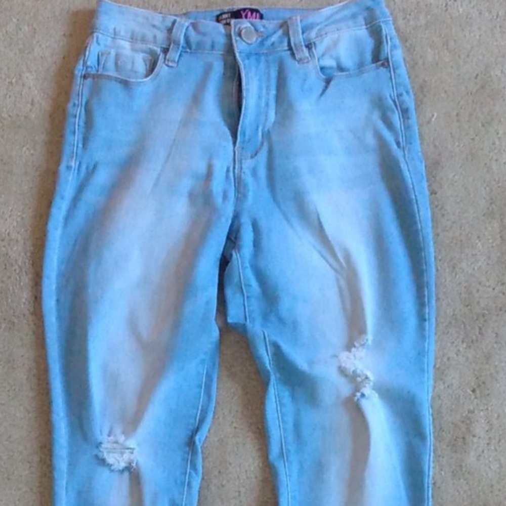 Skinny High Rise Blue Jeans